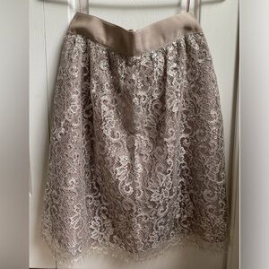 J Crew Metallic Lace Skirt. 00. NWOT. Never worn.